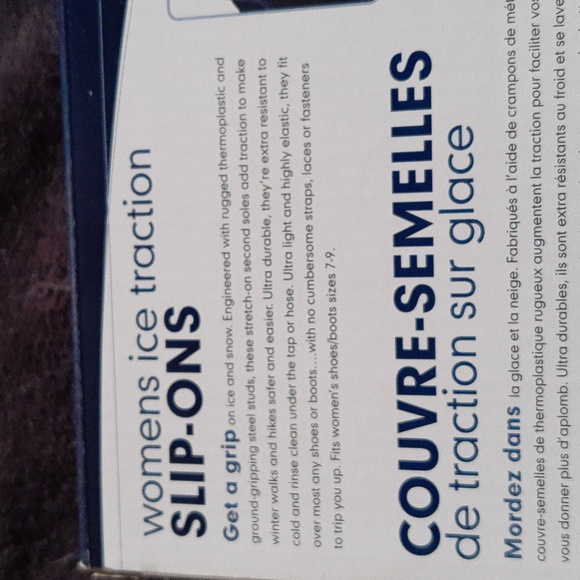 5/$20 Women's Ice Traction Slip-ons - Picture 2 of 2